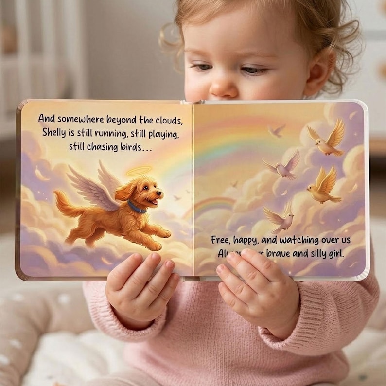 Custom Pet Memorial Storybook: Dog Loss Book for Kids, Rainbow Bridge ...