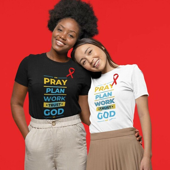 Pray, Plan, Work, Trust God Women's Relaxed T-Shirt