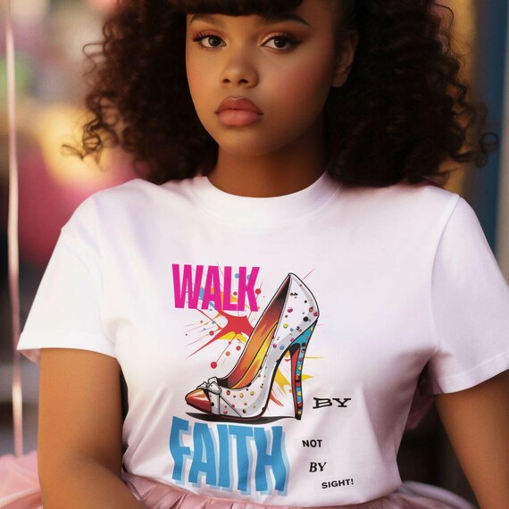 Walk by faith Women's Relaxed T-Shirt