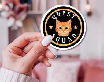 Ridoc Quest Squad Patch Sticker Fourth Wing | Fourth Wing Sticker Onyx Storm | Basgiath Fantasy | Broccoli | Bookish Booktok Vinyl Sticker