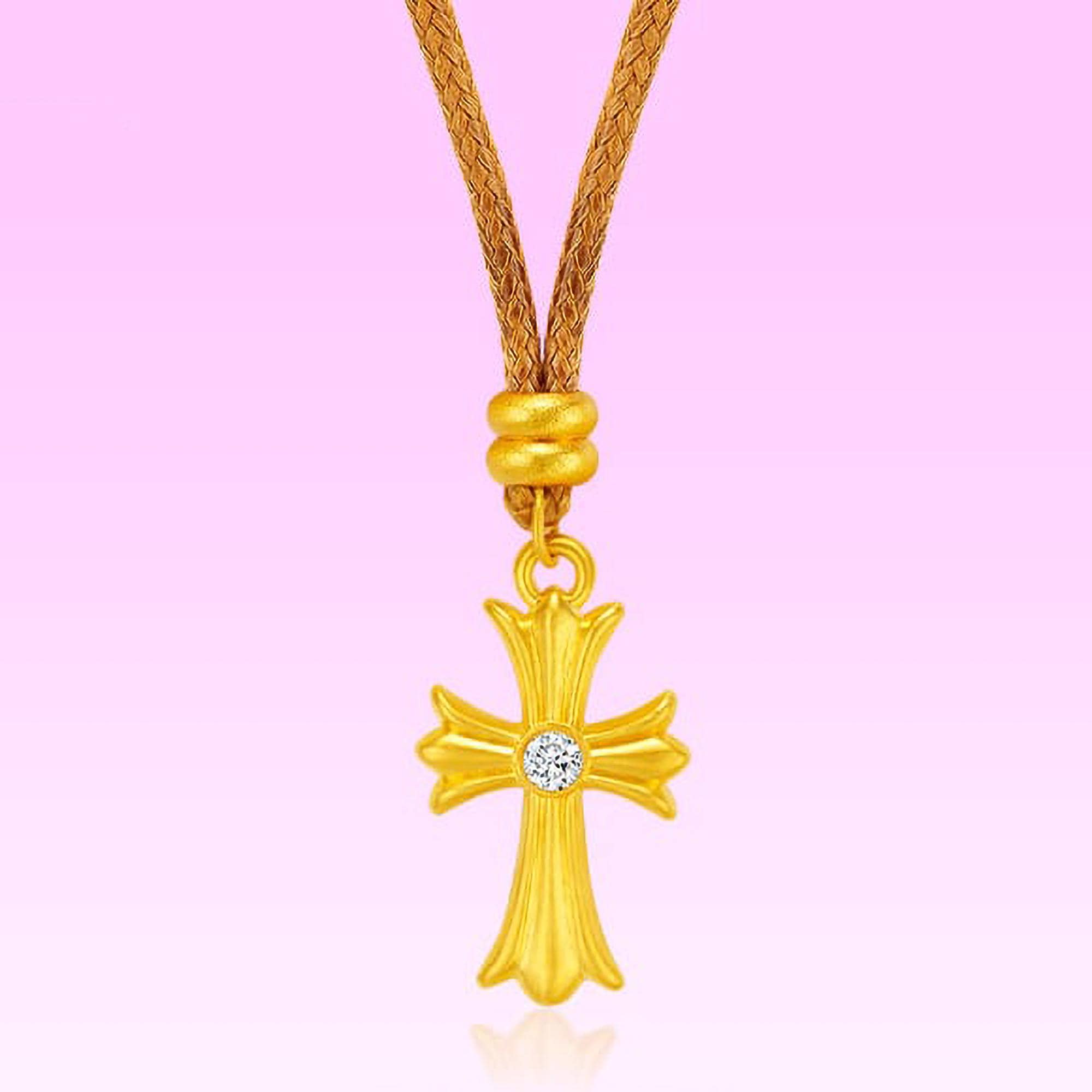 24k gold cross - Etsy 日本