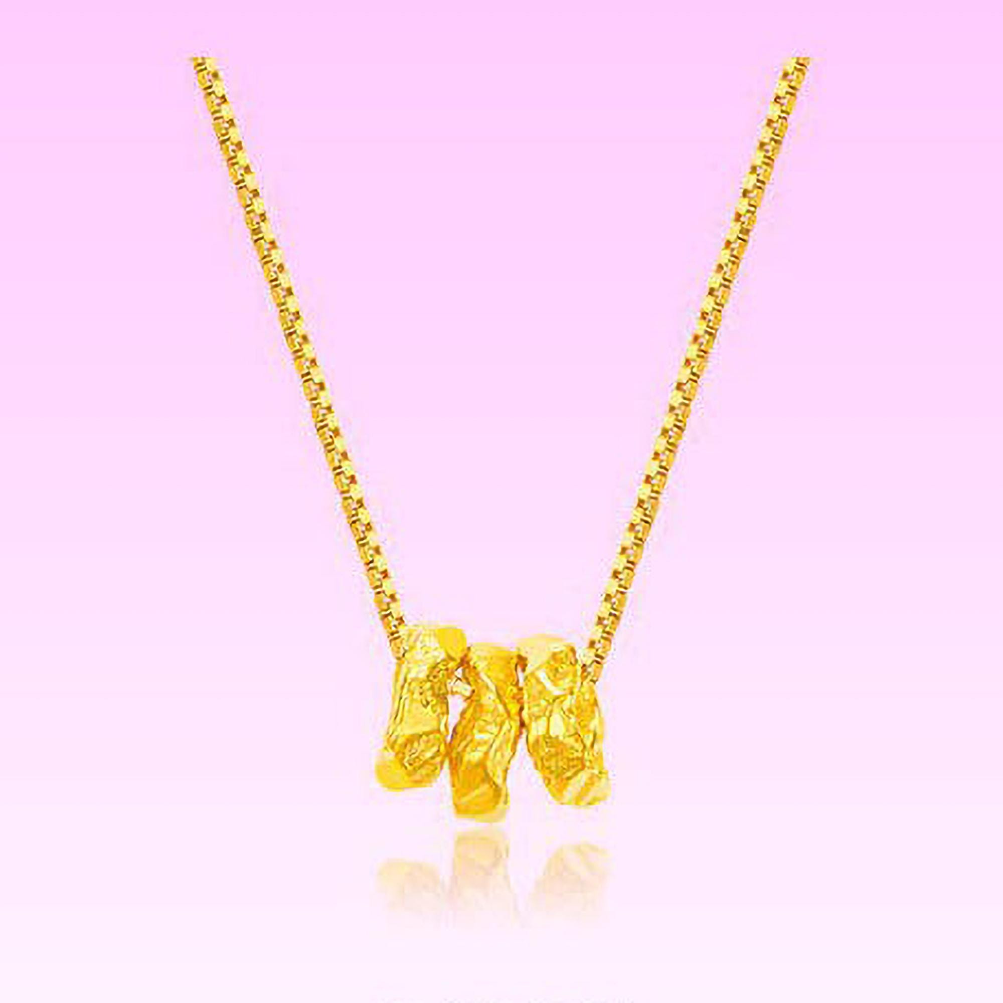 24k gold necklace - Etsy 日本