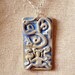 Celtic Jewelry, Lady of Beasts, Mistress of Animals, Ormgudinna Stone – Glazed Stoneware Pendant, Birthing Goddess, Celtic Goddess, Triskel