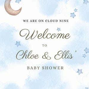 Baby Shower Eingangsschild