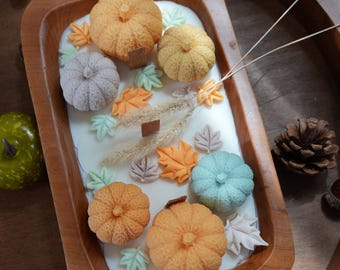 Pumpkin Dough Bowl Candle: Autumn Home Decor, Fall Gift, Thanksgiving Gift, Wedding Gifts