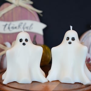 Halloween Ghost Candle, Halloween Decor, Spooky Soy Candle, Ghost Candle, Halloween Gift, Halloween Party Candle, Fall Scented Candle (1PC）
