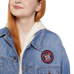 Rebellious Iron-On Patch - Custom Design for Jackets, Backpacks, & DIY Projects, Fashion Accessory, Unique Gift Idea