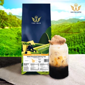 WAO Roasted Oolong Loose Leaf Tea – Premium Vietnamese Tea with Natural Aroma | Fragrant & Smooth | Perfect for Hot or Iced Brew