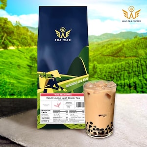 WAO Loose Leaf Black Tea, Loose Leaf – Premium Loose Leaf, Full-Body Cocoa, Smoky Woody