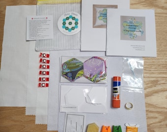 EPP Beginner Kit: 110-Piece English Paper Piecing Hexies, Templates & Notions summer edit!
