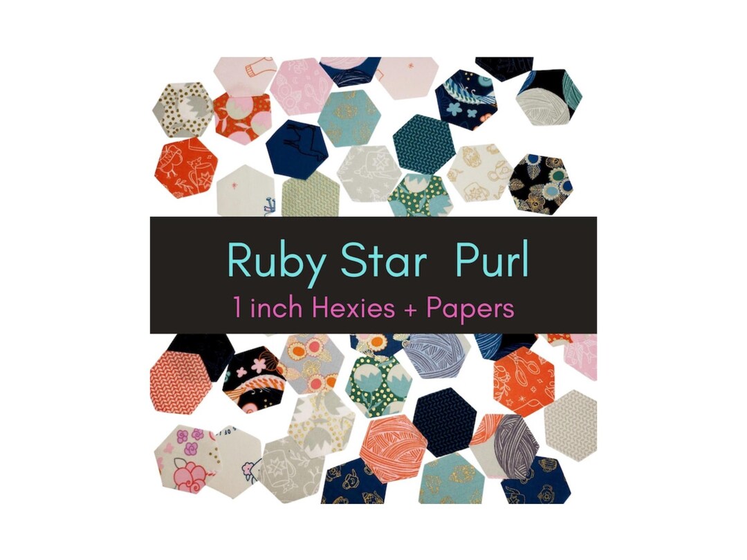 Ruby Star Society Purl Hexies Kit: 42 Precut 1-inch Fabric Hexagons - Etsy