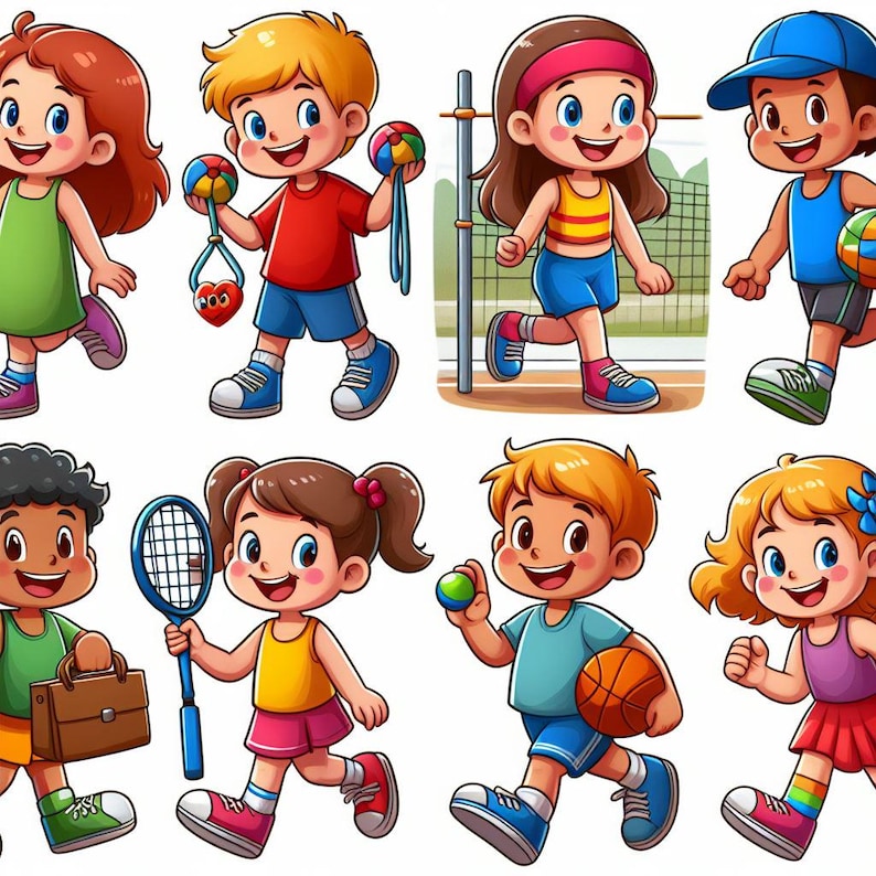 Cartoon Jump Rope Racket DFY Children's Physical Education Pack - Etsy