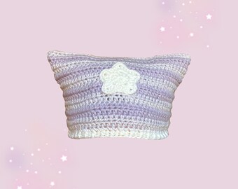 Crochet Striped Cat Ear Beanie, Crochet Beanie, Cat Ears, Kawaii Style Beanie, Star Beanie
