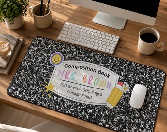 Lehrer Geschenke personalisiert, Schulbedarf, benutzerdefinierte Mauspad für Lehrer, Geschenk für Lehreranerkennung, Schulanfang, Schulanfang