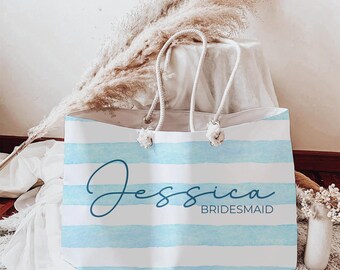Personalized Bridesmaid Bag, Custom Bridesmaid Beach Bags, Bridesmaid proposal gifts sets, Bridesmaid Beach, Beach bag bachelorette
