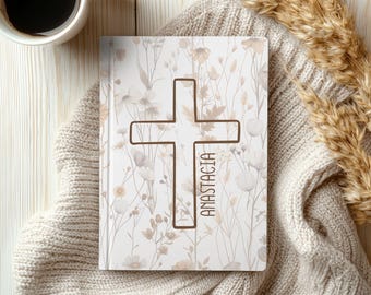 Personalized notebook, Gift for Christian, Prayer Journal, Custom notebook gift, Jesus lover gift, Personalized Journal, christmas gifts