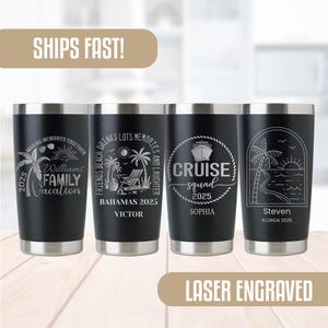 Personalized engraved tumbler, Custom travel cup, Custom Corporate Gifts, Custom Family Gifts, Travel Tumbler, Beach vacation tumbler