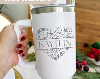 Nurse Tumbler, Gift for Nurse, Medical School Gift, Nurse Appreciation, Laser engraved Tumbler, Nursing student Gifts, Custom Tumbler