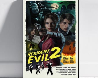Resident Evil Poster | Chris Redfield Wall Art | Gaming Room Decor | Canvas Print #4