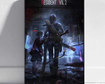 Resident Evil Poster | Jill Valentine Wall Art | Gaming Room Decor | Canvas Print