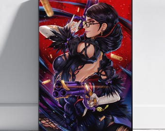 Poster di Bayonetta / Arte murale Cereza / Decorazione per sala giochi / Stampa su tela n. 3