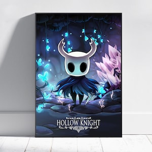 Hollow Knight-poster, Hallownest-muurkunst, gameposter, woondecoratie, opgerold canvas #6