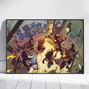 Night in the Woods Poster | Mae Borowski Wall Art | Gaming Room Decor | Canvas Print