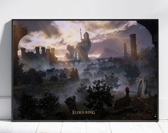 Elden Ring Poster | Malenia Wall Art | Gaming Room Decor | Canvas Print #2