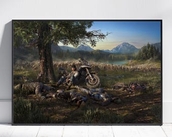 Days Gone Poster | Deacon St. John Wall Art | Gaming Room Decor | Canvas Print #2