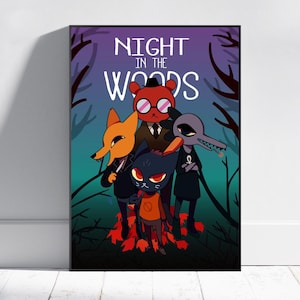 Night in the Woods Poster | Mae Borowski Wall Art | Gaming Room Decor | Canvas Print #2