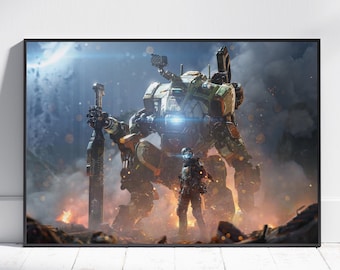Titanfall 2 Poster: Stylized Mech Art for Gamers - Etsy