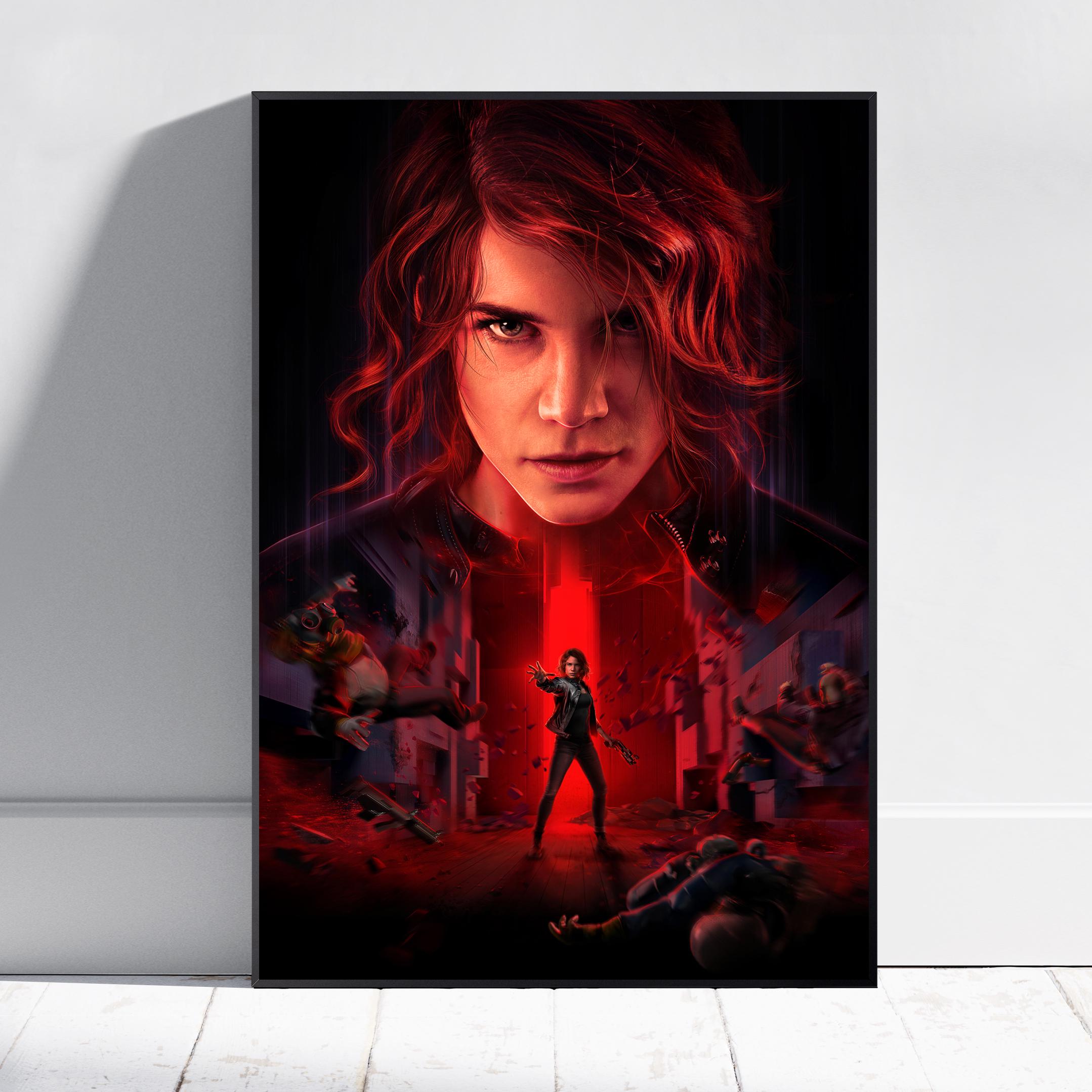 Control Poster | Jesse Faden Wall Art | Gaming Room Decor | Canvas Print