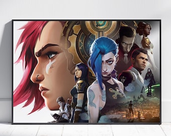Arcane Poster | Jinx Wall Art | Gaming Room Decor | Canvas Print #3