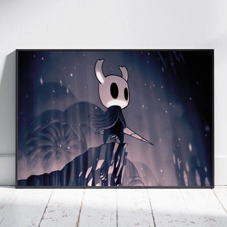Hollow Knight Poster | Hallownest Wall Art | Gaming Room Decor | Canvas ...