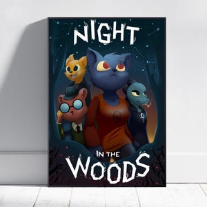 Night in the Woods Poster | Mae Borowski Wall Art | Gaming Room Decor | Canvas Print #5