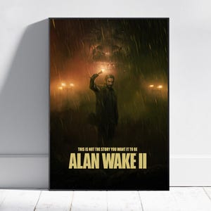 Alan Wake-poster, Mr. Scratch-muurkunst, videogameposter, gameroomdecor, canvasafdruk