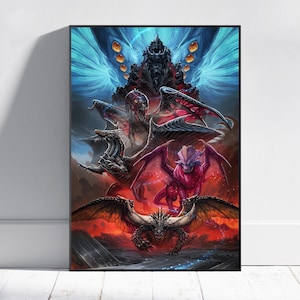 Monster Hunter World Poster | Hunter Wall Art | Gaming Room Decor | Canvas Print #2