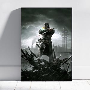 Dishonored Poster Poster, Emily Kaldwin Wall Art, Video Game Poster, Gaming Room Decor, Canvas Print #3