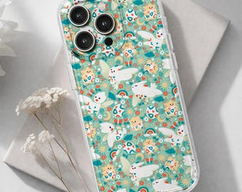 Togepi Togekiss Phone Case Cartoon Kawaii Fantasy Aesthetic Cover for iPhone Samsung Pixel Durable Protective Case Togepi Accessory Gifts