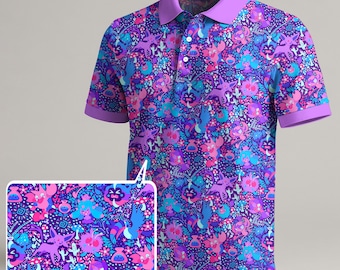 Camiseta polo Espeon Cosmog con estampado cósmico kawaii, ideal para verano, unisex, transpirable, regalo.