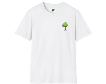 Tree Stump & Leaves Unisex Softstyle T-Shirt