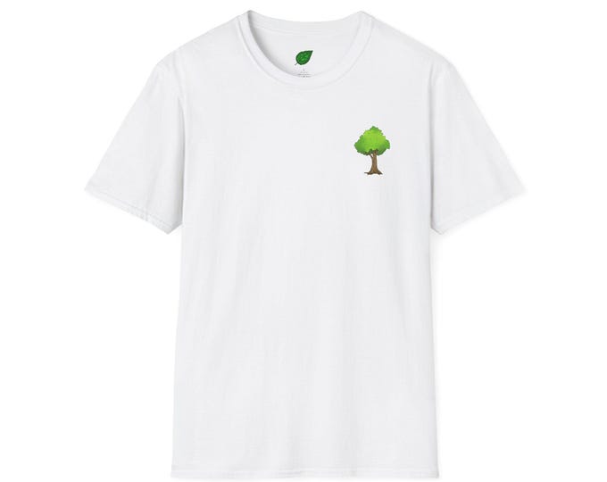 Tree Stump & Leaves Unisex Softstyle T-Shirt