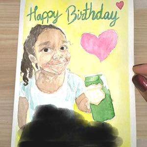 Cartões personalizados em aquarela – pintados à mão especialmente para você!