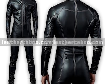 Premium schapenvachtleren jumpsuit heren | Gestroomlijnd ontwerp