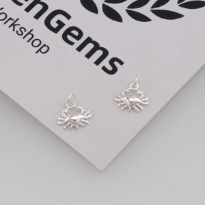 Silver Crab Pendant,Crab Charm,DIY Jewelry Accessories