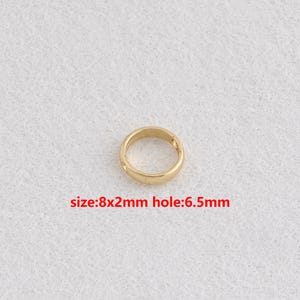 20Pcs 18K Gold Filled Circle Bead Frame,Round Bead Frame,DIY Jewelry Accessories