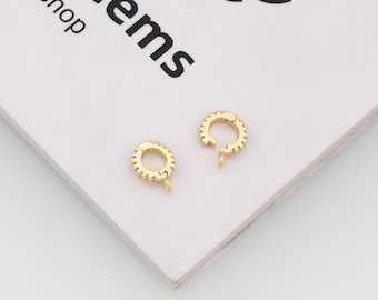 18 kt gold filled ronde karabijnsluiting,gouden veersluiting,drukpoortsluiting,doe-het-zelf sieradenaccessoires