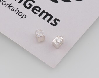 Cuentas de gato plateadas, cuentas espaciadoras de gato, accesorios para joyería DIY