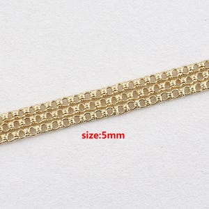 18k Gold Filled Round Chain,Round Link Chain,DIY Jewelry Accessories