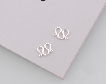 10pcs Silver M Clasp Connectors,S Clasp Lock,DIY Jewelry Accessories